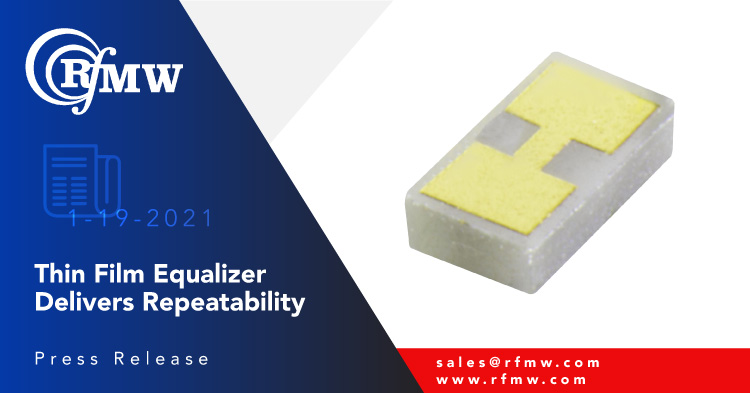 The Knowles – DLI AEQ05472 gain equalizer has a bandwidth from DC – 18 GHz with 3.5 dB slope