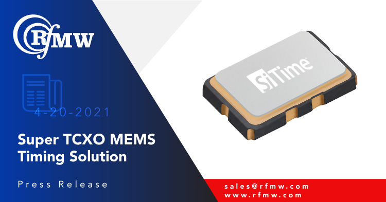 SiTime’s SiT5356 series of MEMS Super-TCXOs deliver ±100 ppb stability
