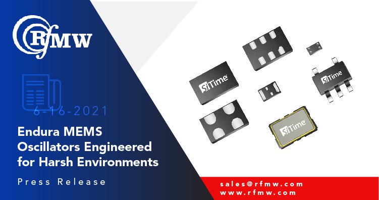 SiTime EnduraTM SIT5346AICFQ-33N0A50.000000, super TCXO provides ±0.1ppm stability over a temperature range of -40 to 85’C 