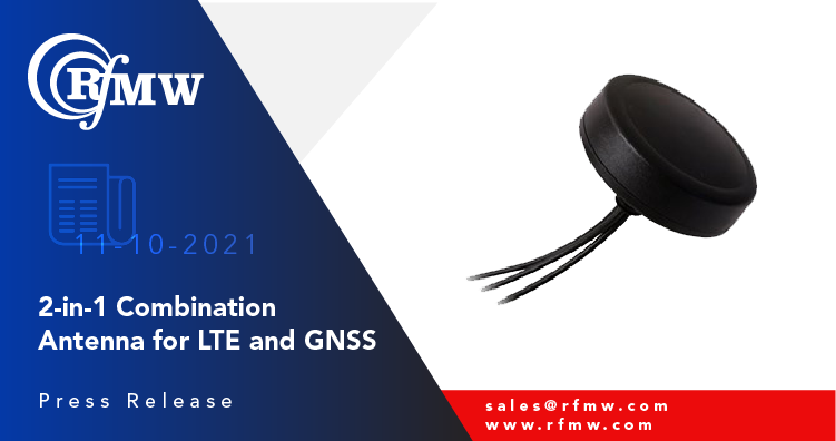 The Unictron MT4B-AC-BL03 is a 2-in-1 LTE/GNSS combination antenna